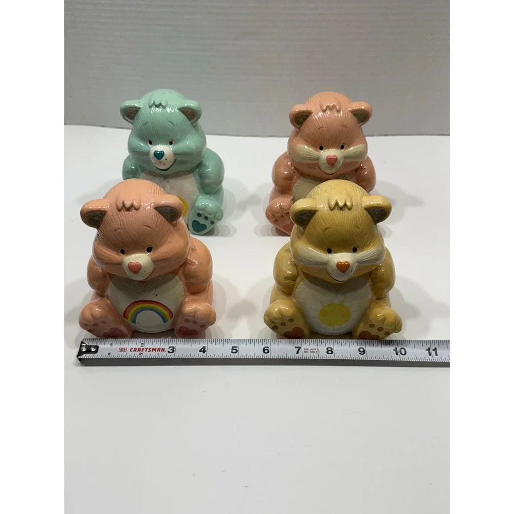 EUC Vintage (Lot Of 4) 1983 Care Bear Ceramic Coin Bank Piggy Banks 5